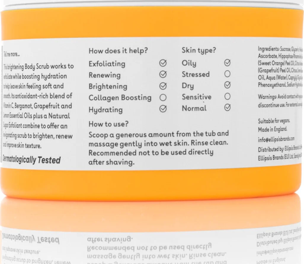 Q+A Vitamin C Body Scrub 200 ml