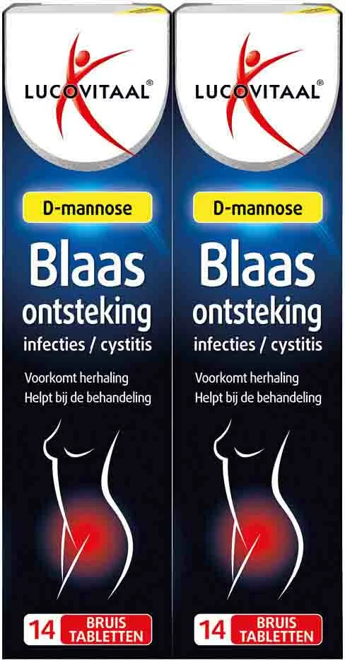 2x Lucovitaal Blaasontsteking D-Mannose 14 bruistabletten