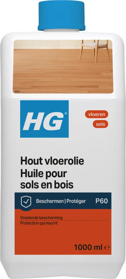 6x HG Hout Vloerolie 1 liter