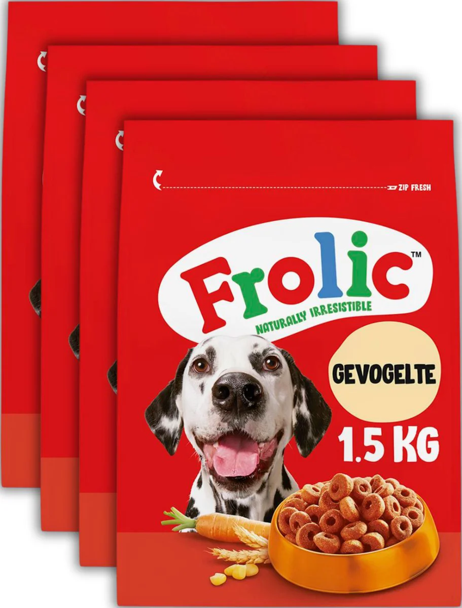 4x Frolic Droog Gevogelte 1,5 kg