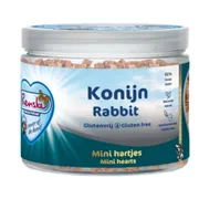Renske Gezonde Beloning Mini Hartjes Hondensnack Konijn 100 gr
