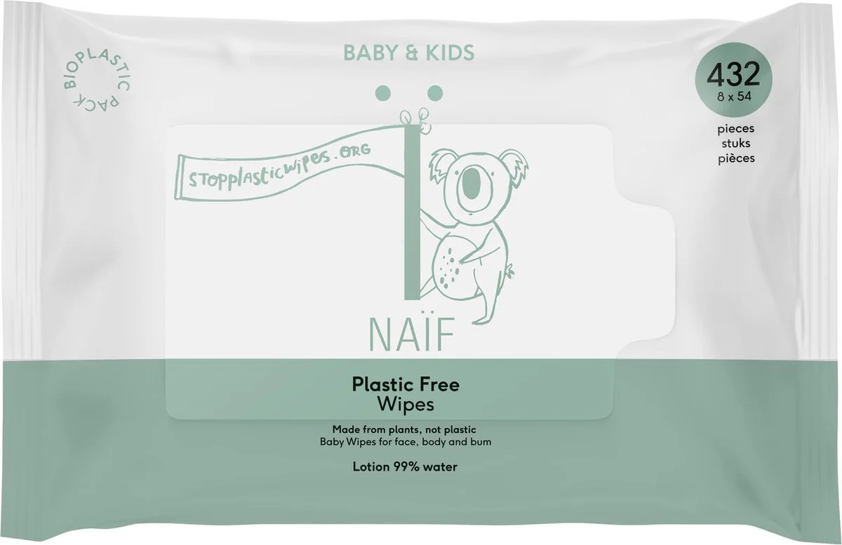 Naif Baby & Kids Billendoekjes 54 stuks