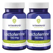 2x Vitakruid Lactoferrine 150 mg 60 vegacapsules