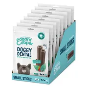8x Edgard & Cooper Doggy Dental Sticks Small Aardbei - Frisse Muntolie