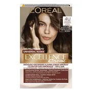 L'Oréal Excellence Crème Universal Nudes Permanente Haarkleuring 4U Universeel Middenbruin