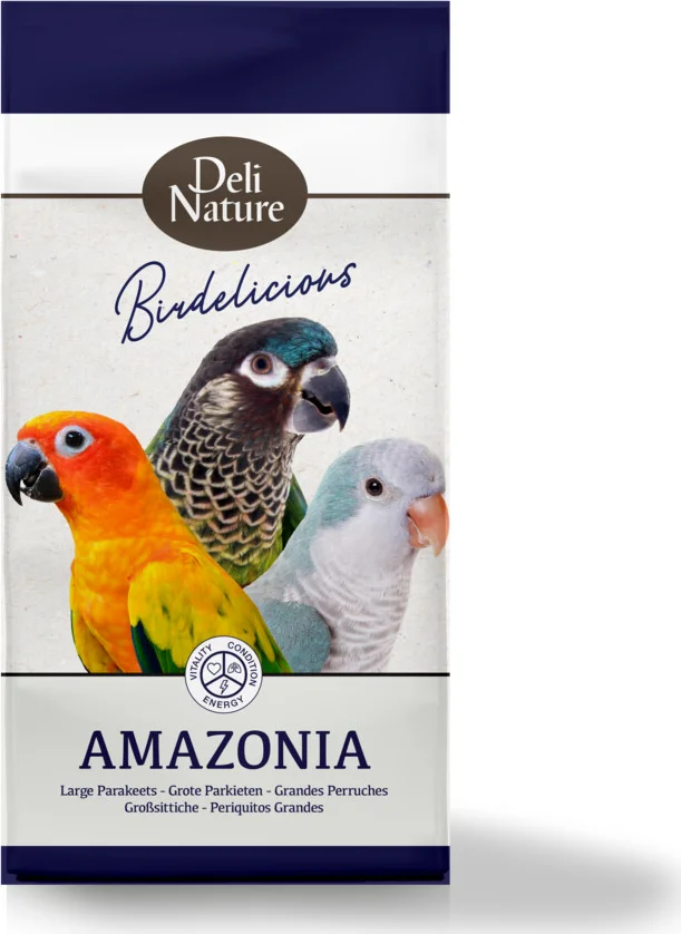 5x Deli Nature Grote Parkieten Amazonia Birdelicious 800 gr