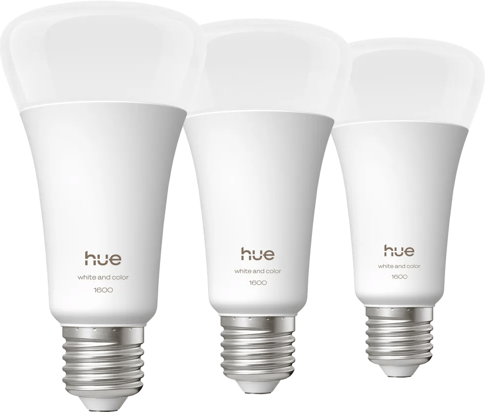 Philips Hue A67 White and Color 1600lm E27 3-Pack
