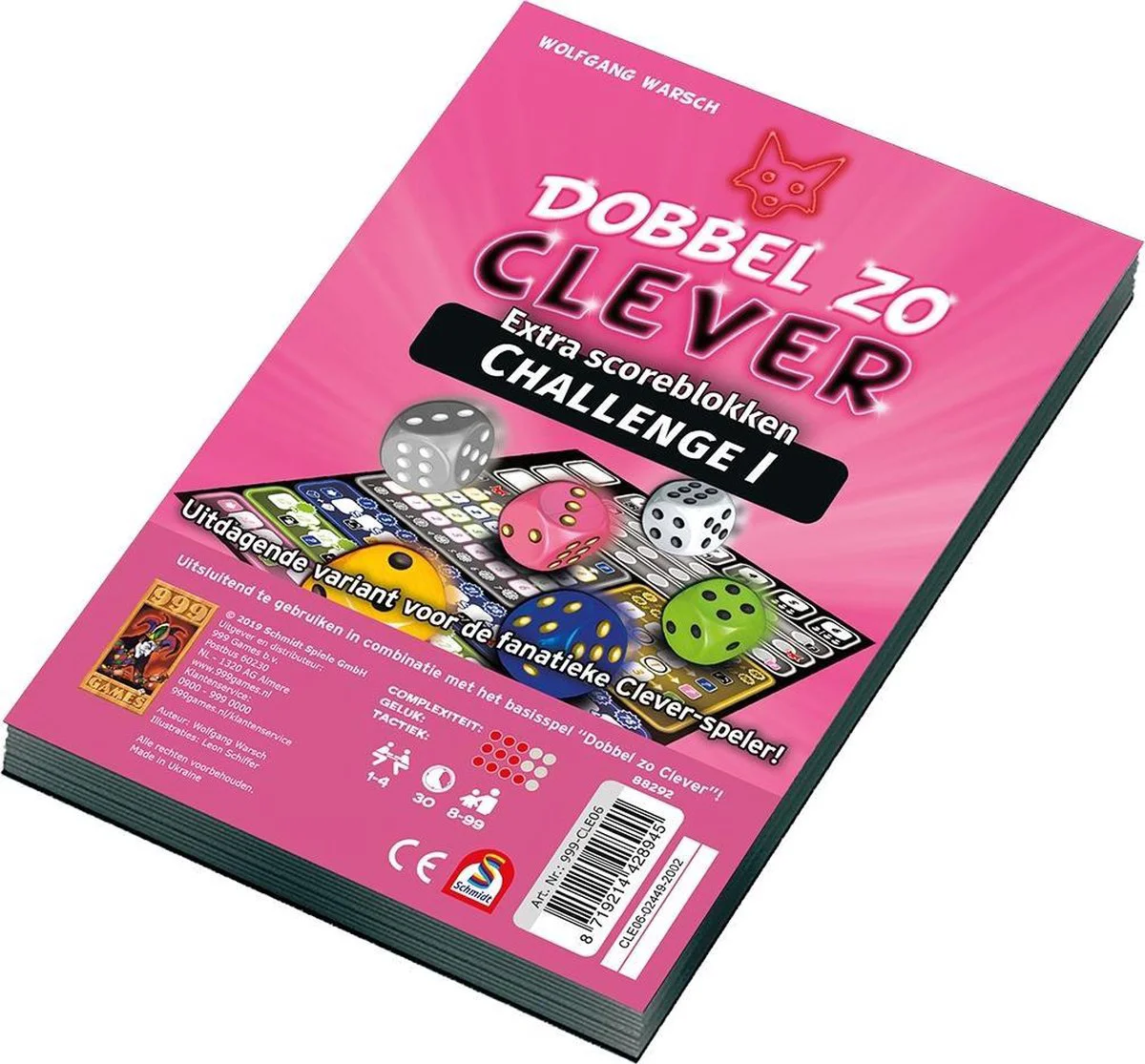 Dobbel zo Clever Scoreblokken Challenge I