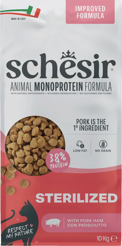 Schesir Monoproteïne Promo Kattenvoer Droog Sterilized Ham 10 kg