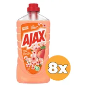 8x Ajax Allesreiniger Fête Des Fleurs Peach 1 liter