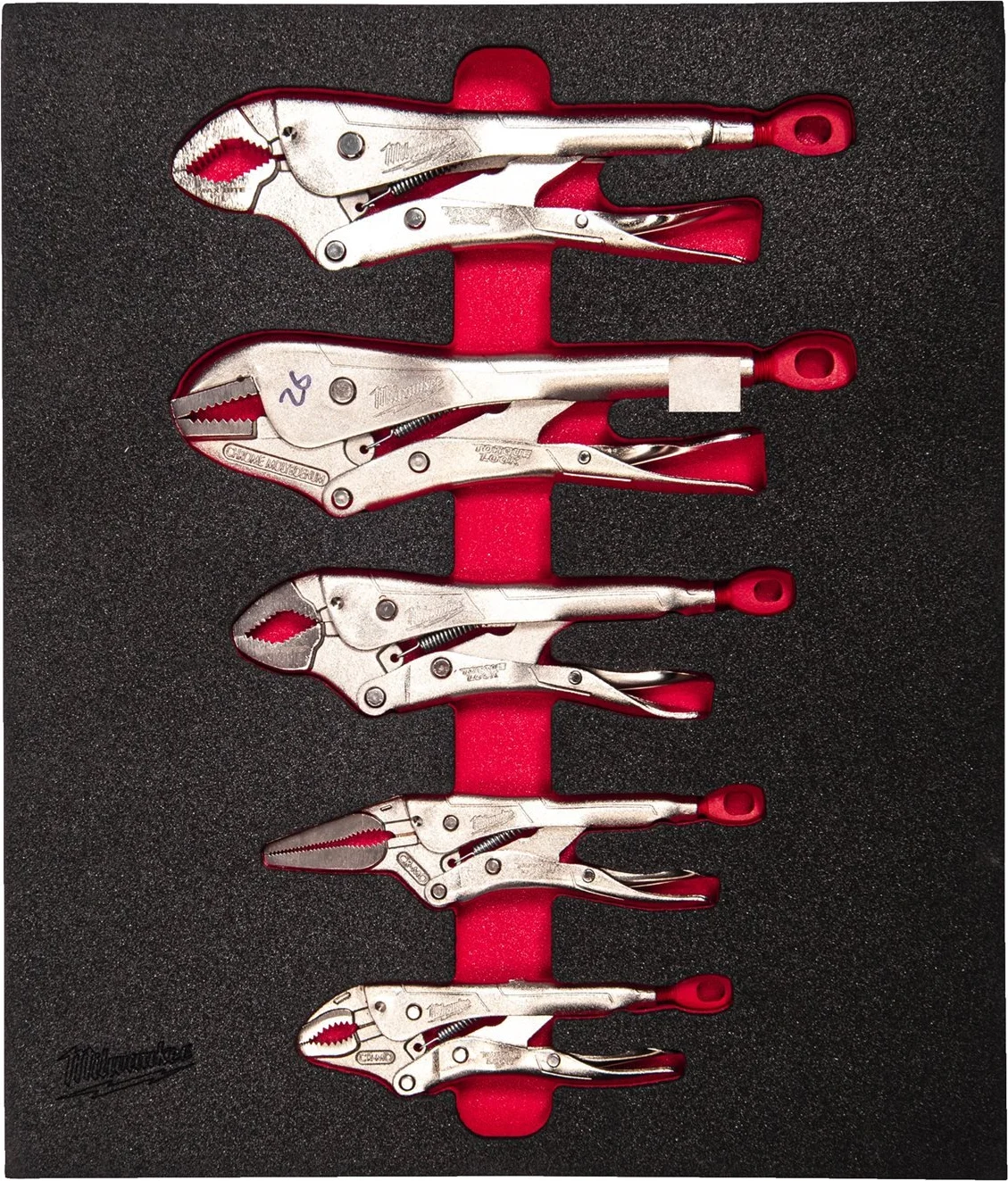 Milwaukee TOOLGUARD™ Foam inlay TORQUE LOCK™ griptangenset 5-delig - 4932493634