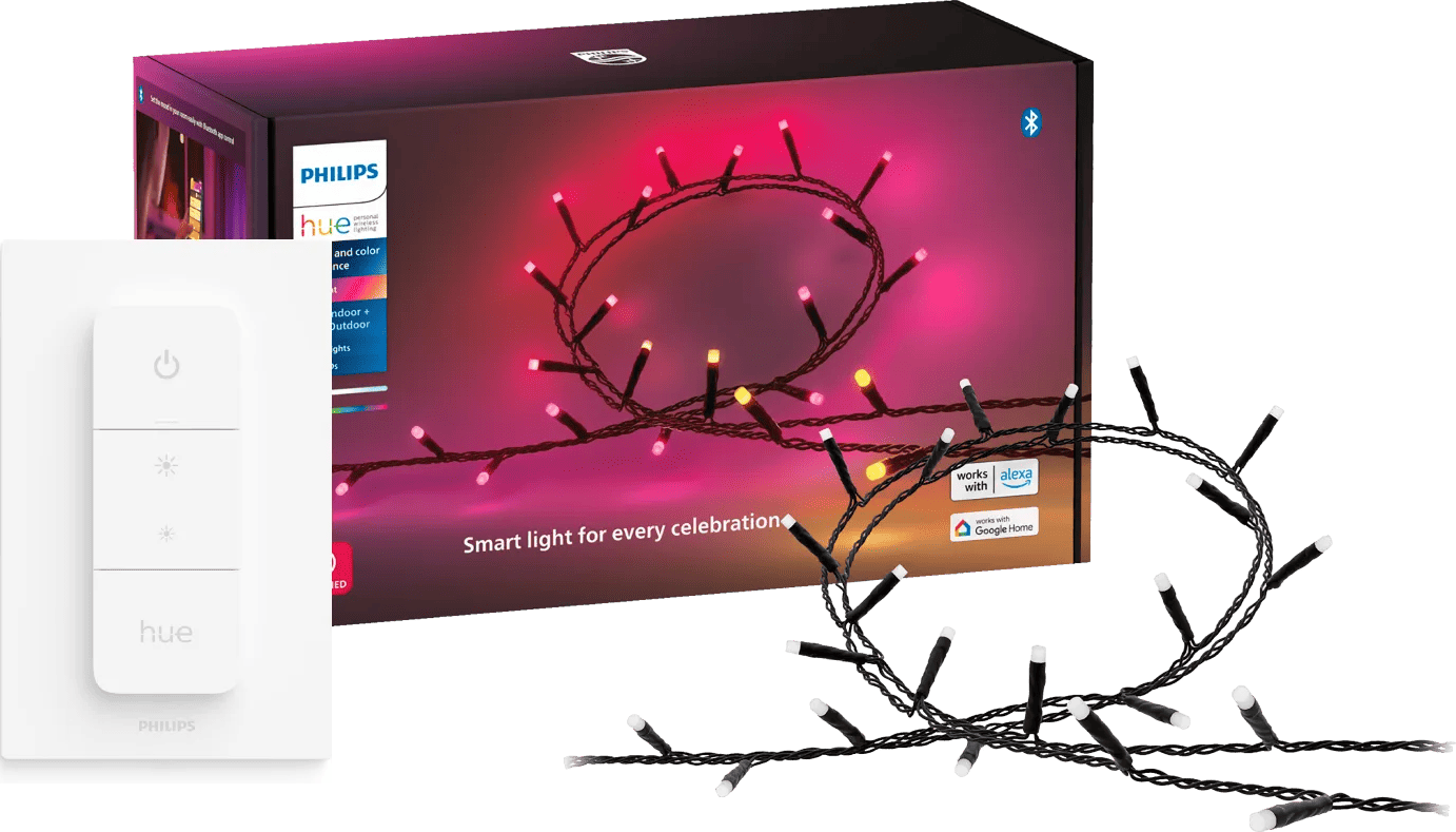 Philips Hue Festavia Lichtsnoer - 20 meter - 250 LEDs + Philips Hue Dimmer