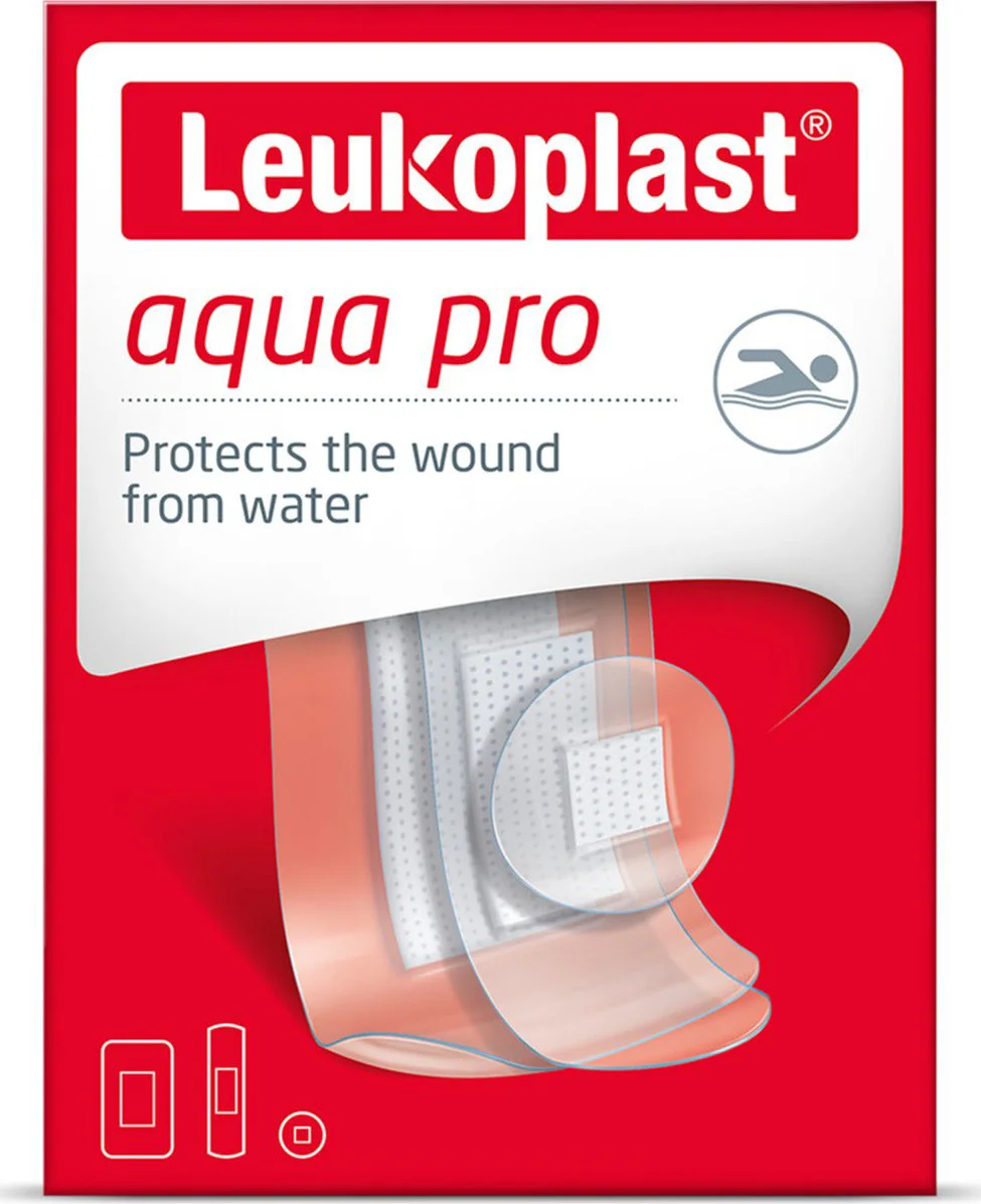 10x Leukoplast Pleister Aqua Pro 20 stuks