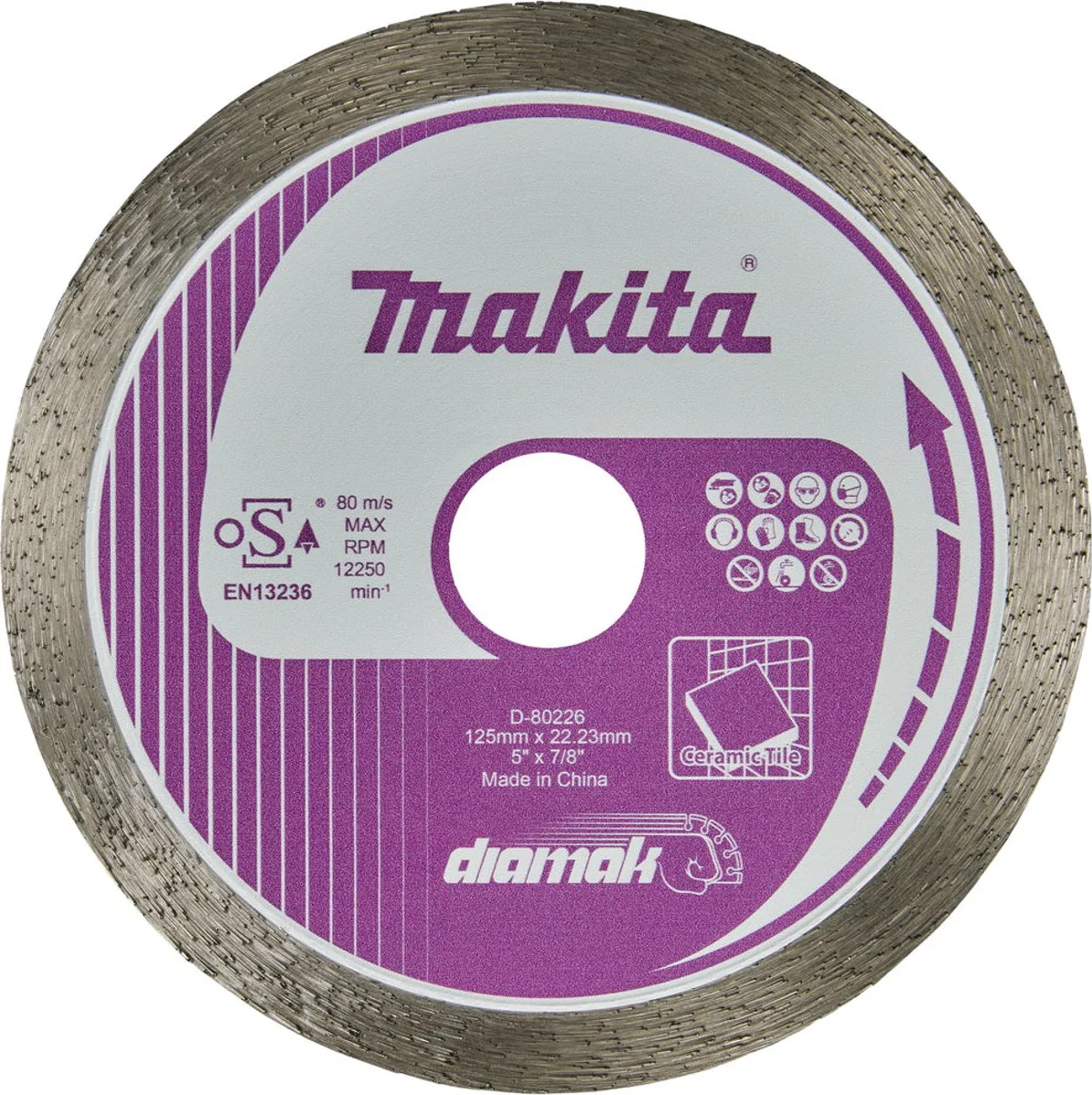 Makita D-80226 Diamantschijf | 125 x 22,23 x 1,8 mm