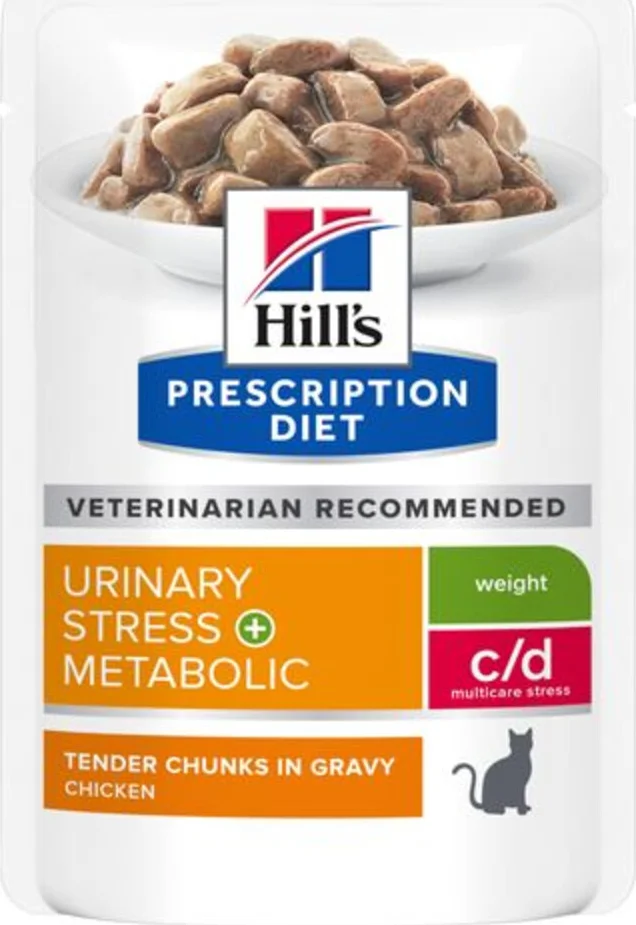 Hill's Prescription Diet c/d Multicare Stress + Metabolic Kattenvoer Nat Kip 85 gr
