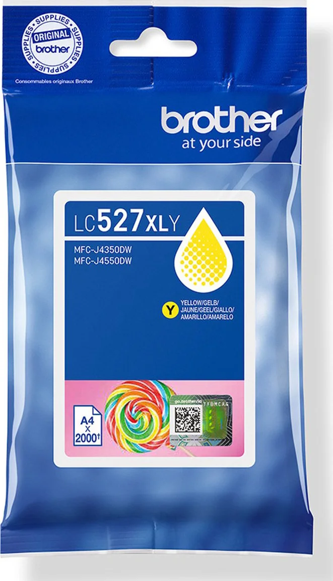 Brother LC-527XL Cartridge Geel