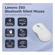 Lenovo 350 Bluetooth Stille Muis Cloud Grey