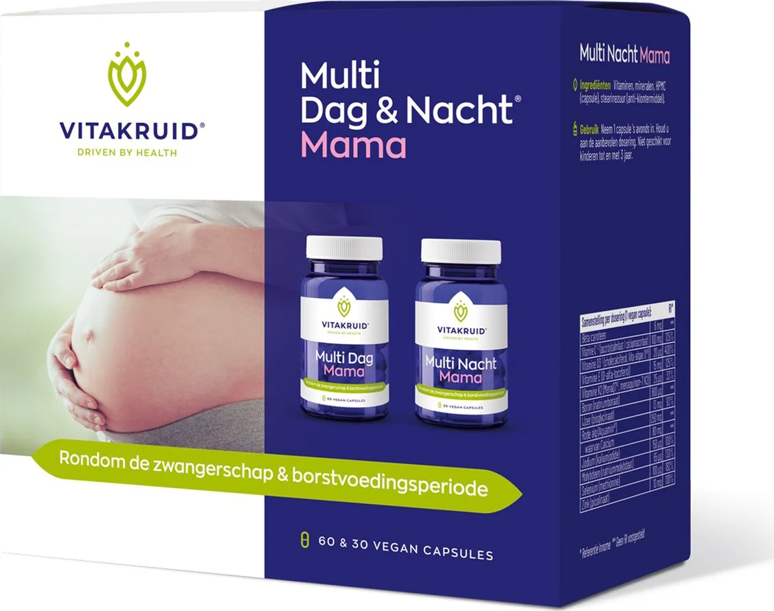 Vitakruid Multi Dag & Nacht Mama 90 vegancapsules