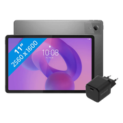 Lenovo Idea Tab 11 inch 128GB Wifi Grijs met Stylus + BlueBuilt Oplader
