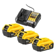 DeWALT DCB1104P3 Starterset 3x DCB184 Accu 5.0Ah 18V XR + Multilader DCB1104
