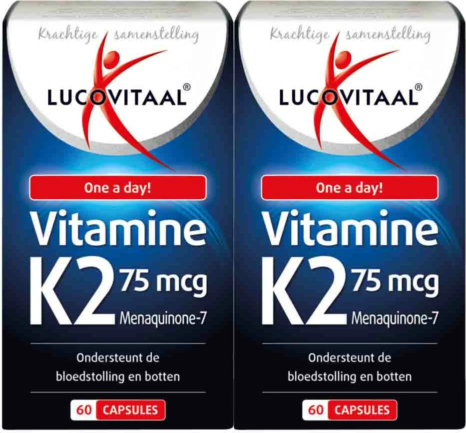 2x Lucovitaal Vitamine K2 75 mcg 60 capsules