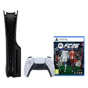 Sony PlayStation 5 Slim Disc Edition + FC 26 + Covers Zwart