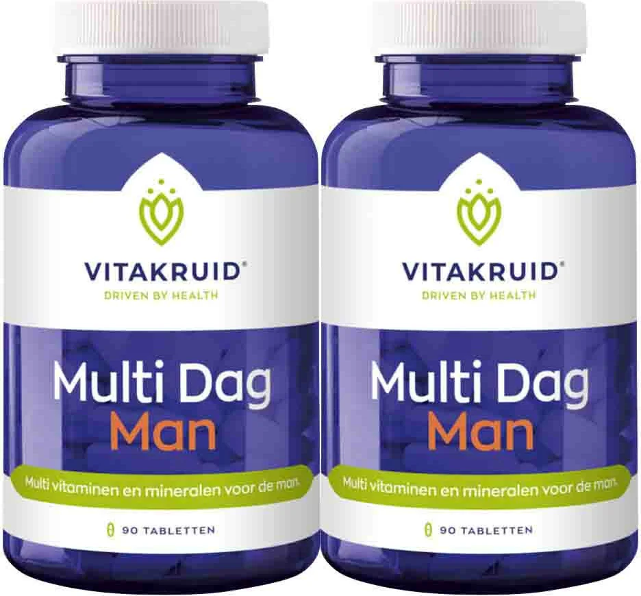 2x Vitakruid Multi Dag Man 90 tabletten