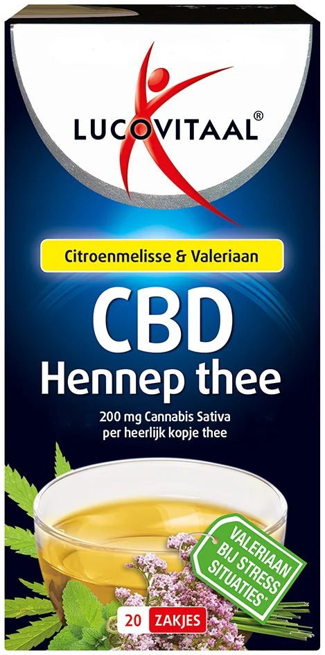 Lucovitaal Thee Hennep CBD 20 stuks