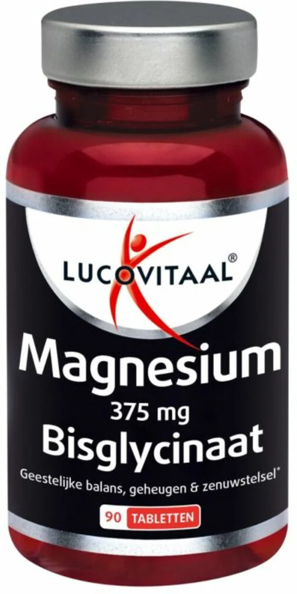 Lucovitaal - Magnesium 375mg Bisglycinaat - 3 x 90 tabletten - Voordeelverpakking