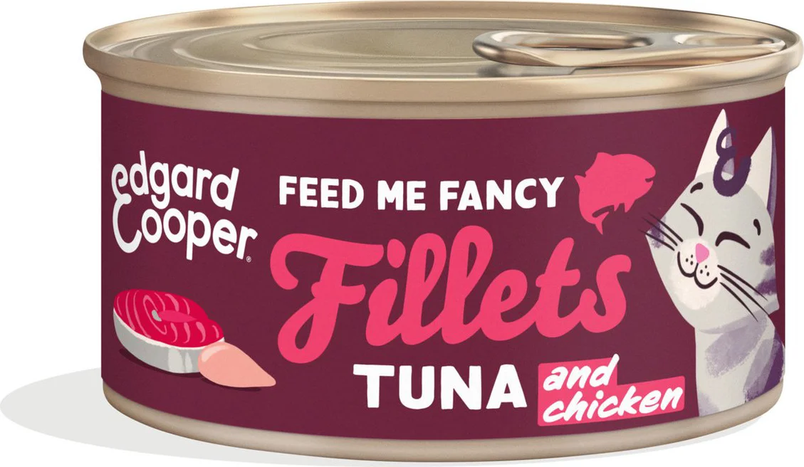 Edgard & Cooper Kattenvoer Fillets Tonijn - Kip 70 gr