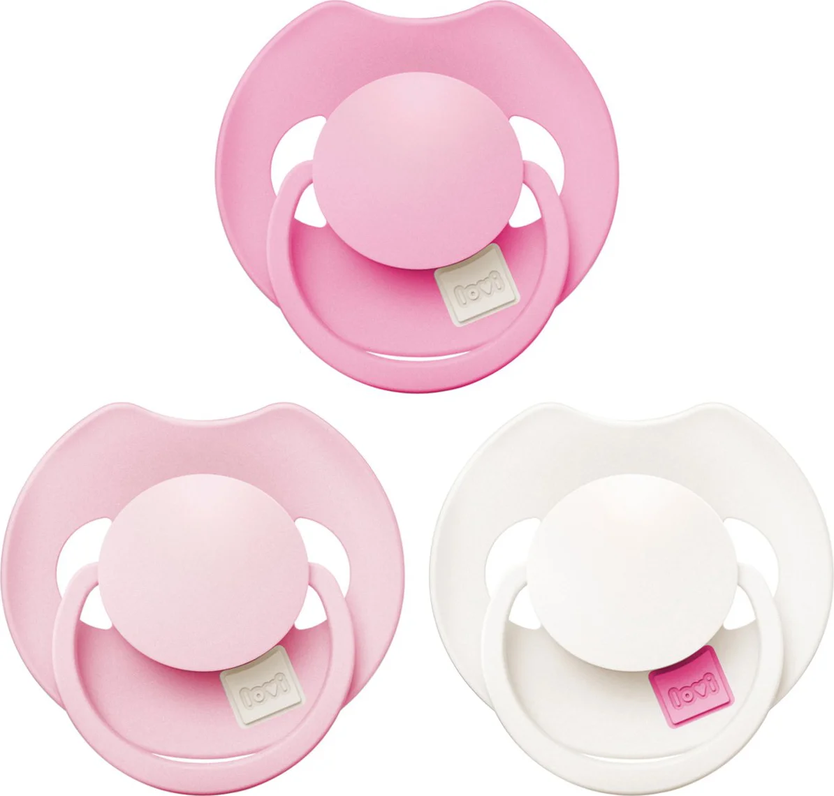 Difrax Lovi Fopspenen Pink 18M+ 3ST