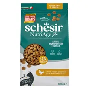 Schesir Monoproteïne Promo Kattenvoer Droog Nutriage 7+ Kip 400 gr
