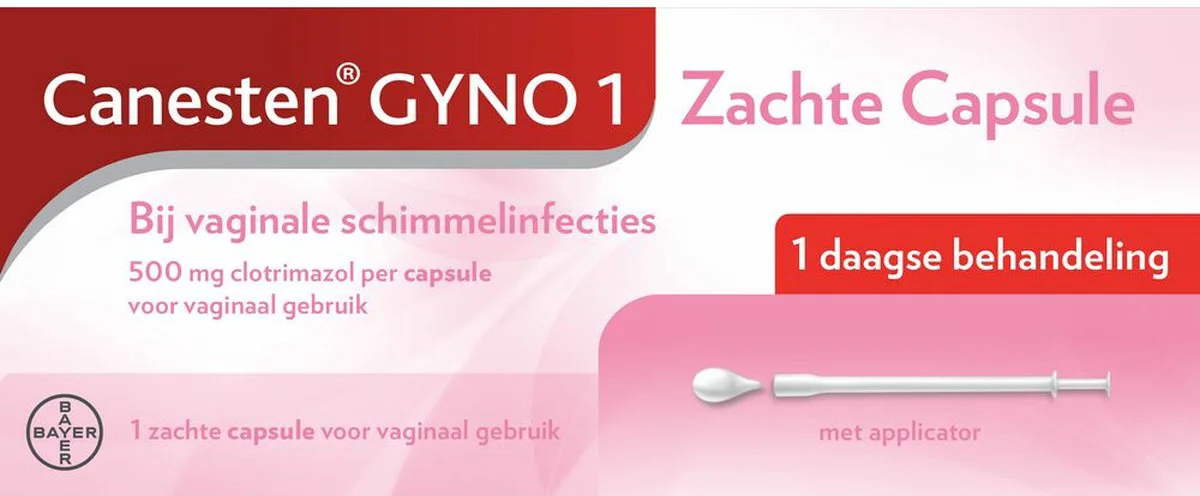Canesten Gyno 1 Zachte Capsule - 1 daagse behandeling 1CP