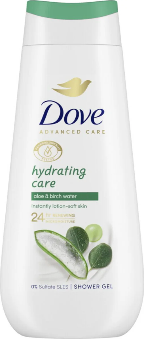 Dove Hydrating Care Shower Gel Aloe & Birch Water 225ML