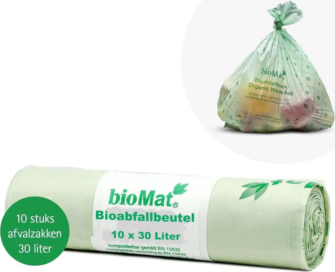Biomat Composteerbare Afvalzakken 30L 10ST