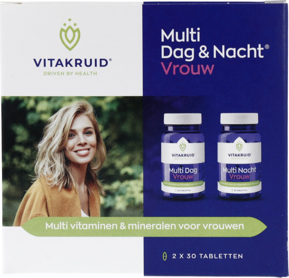 Vitakruid Multi Dag & Nacht Vrouw 60 tabletten