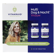 Vitakruid Multi Dag & Nacht Vrouw 60 tabletten