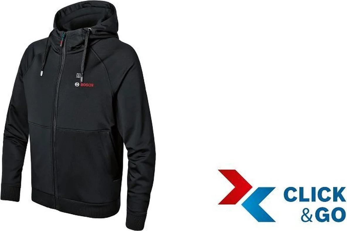 Bosch Professional PRO GHH 12+18V XA S Verwarmde hoody zwart - 06188000EP