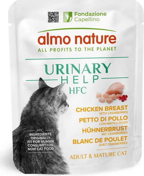 Almo Nature HFC Urinary Help Kattenvoer Kippenborst met Cranberries 50 gr