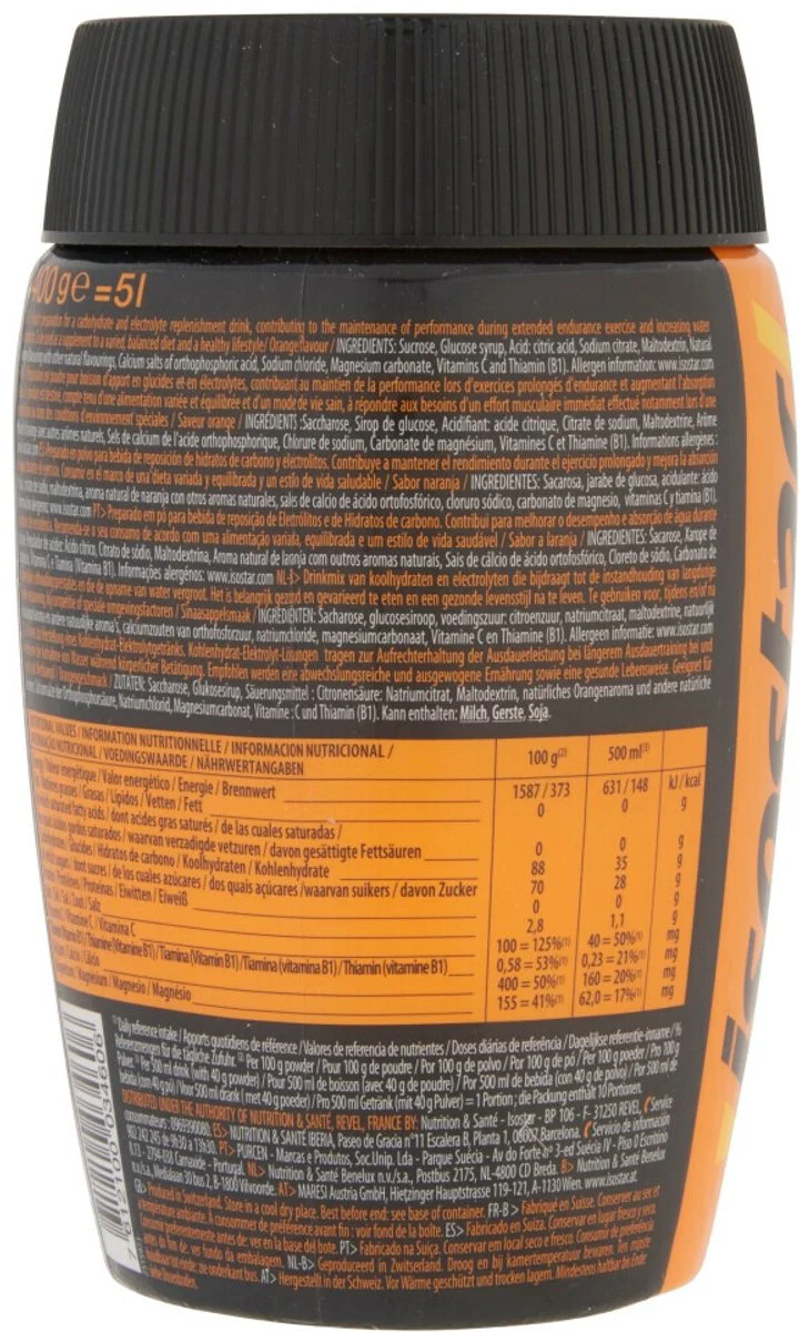 3x Isostar Hydrate & Perform Orange 400 gr