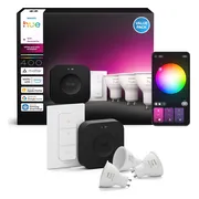 Philips Hue White and Color Starter Pack GU10 3-pack + Bridge Pro + dimmer