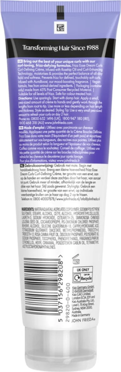 John Frieda Frizz Ease Dream Curls Crème 150 ml