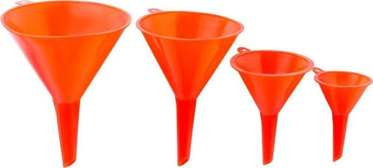 Premium Plastic Trechter Set – 4 Stuks