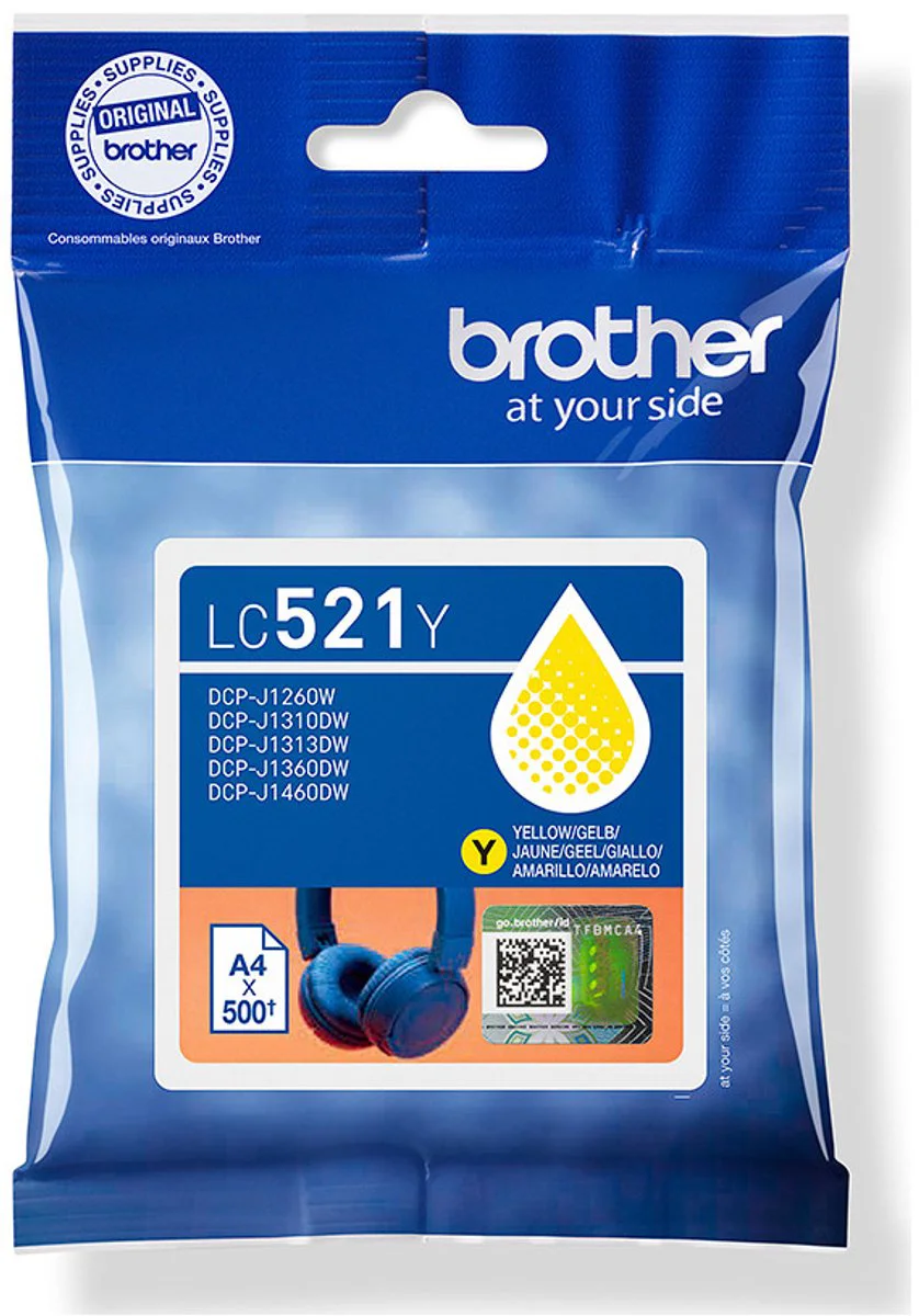 Brother LC-521 Cartridge Geel