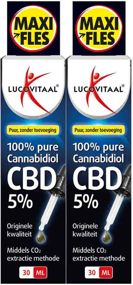 2x Lucovitaal CBD Cannabidiol Olie 5% 30 ml