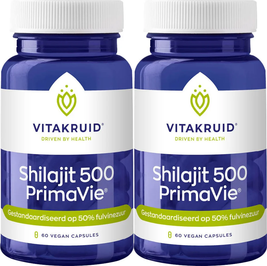 2x Vitakruid Shilatjit 500 PrimaVie 60 capsules