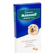 Mansonil All Worm Dog Ontworming - Hond - 6 tabletten