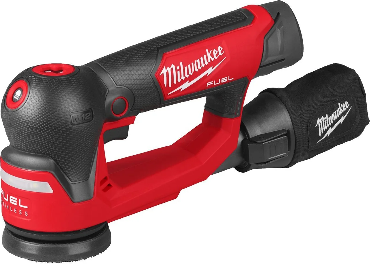 Milwaukee M12 FUEL™ FSDR75-202B Accu Excenter Schuurmachine 12V 2.0Ah in Tas - 4933498233