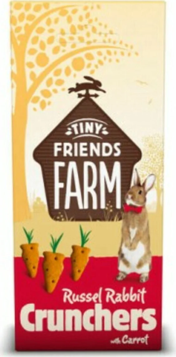 8x Tiny Friends Farm Russel Rabbit Crunchers 120 gr