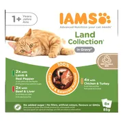 IAMS Delights Adult Land Gravy Multipack 8 x 85 gr
